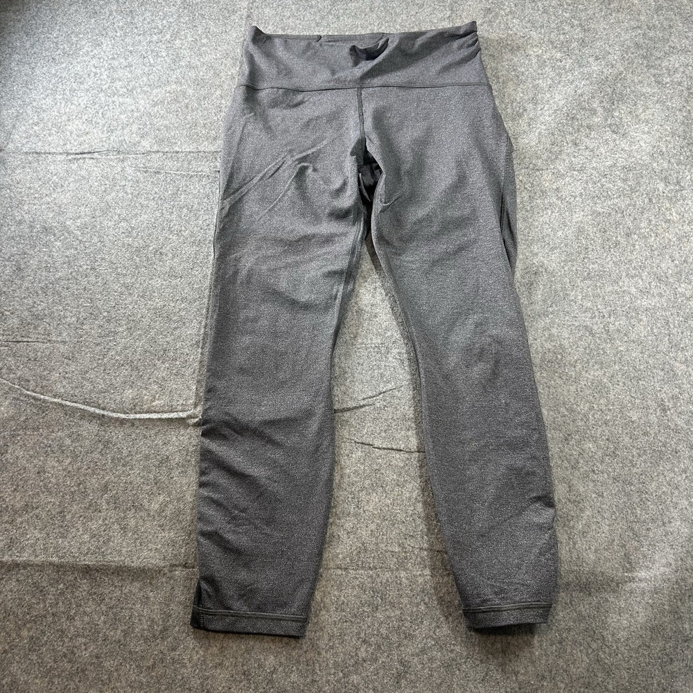 Lululemon Leggings Womens 10 Train Times 7/8 Pants Gray Athletic Casual Workout